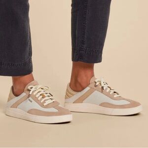 OLUKAI Kilea Classic Court Sneakers Shoes #20494-3420 Tan/Tapa Size 6.5